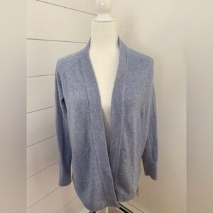Anne Taylor Loft light blue open front cardigan. Size XS. Good condition.